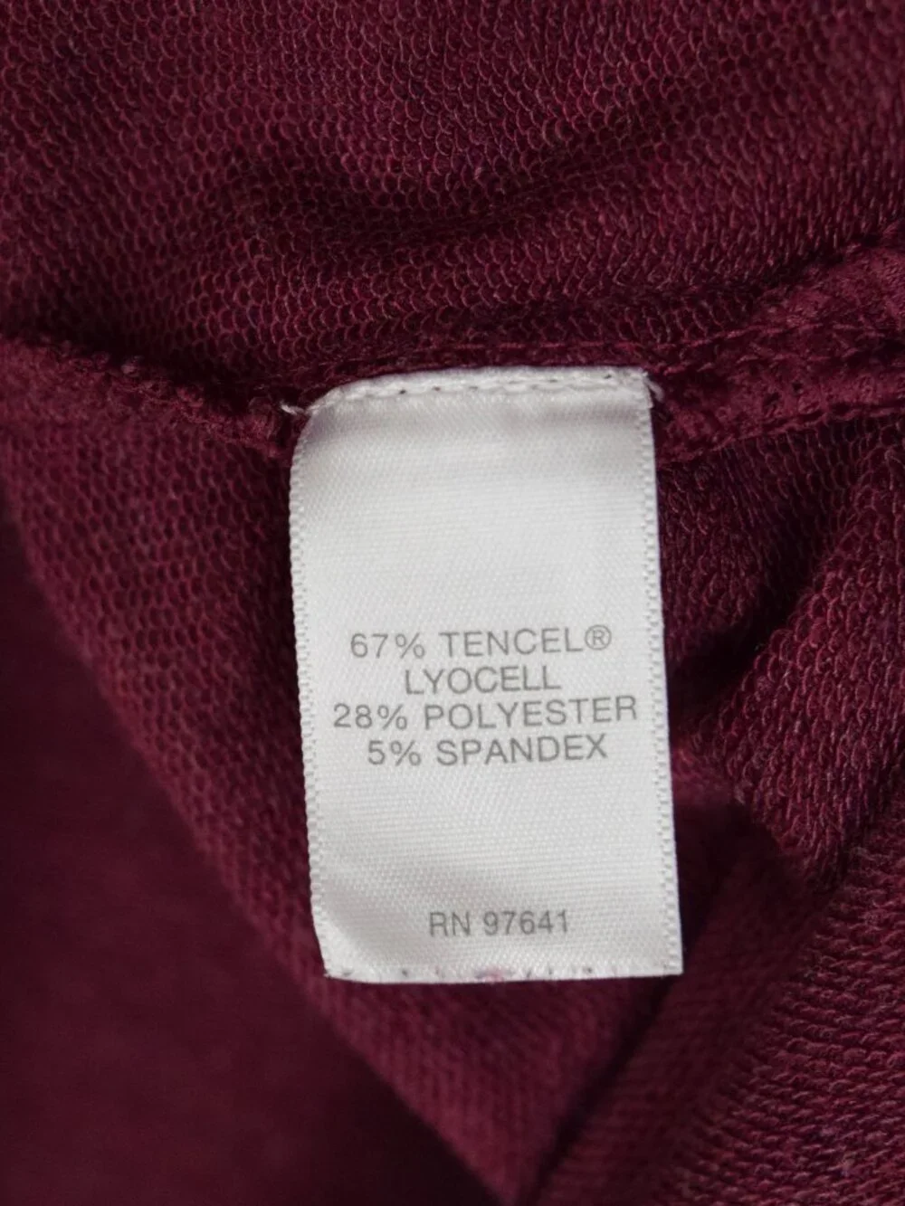J. JILL LUXE TENCEL PURE JILL MAROON PURPLE V-NECK SWEATSHIRT TUNIC TOP - Picture 8 of 8